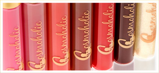 cosmoholic LIP GLOSS with color fashiondailymag brigitte segura pucker up: our friend NINA recommends COSMOHOLIC lip gloss with a lot of color