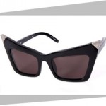 dressy bats ALEXANDER WANG x LINDA FARROW sunglasses at night on fashiondailymag