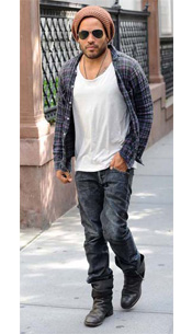 TOP FIVE PROMINENT MEN FEATURING LENNY KRAVITZ GUYS GET THE LOOK ON FASHIONDAILYMAG.COM TOP FIVE PROMINENT MEN FEATURING LENNY KRAVITZ GUYS GET THE LOOK ON FASHIONDAILYMAG.COM