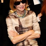 Anna Wintour attends the Carolina Herrera Spring 2011 fashion show during the Mercedes-Benz Fashion Week Spring 2011 Official Coverage at Lincoln Center in New York City. (Photo by Michael Buckner/Getty Images for Mercedes-Benz) on FDM www.fashiondailymag.com by Brigitte Segura