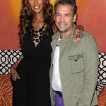 Iman and designer Carlos Mota attends the launch of the "IMAN Home" Spring 2011 collection during Mercedes-Benz Fashion Week at Mercedes-Benz Star Lounge at The Tent at Lincoln Center on (Photo by Jason Kempin/Getty Images for IMG) on FDM www.fashiondailymag.com by Brigitte Segura