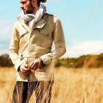 BRITISH ARTIST ROBERT PRATT in BALMAIN safari jacket MrPorter on FashionDailyMag