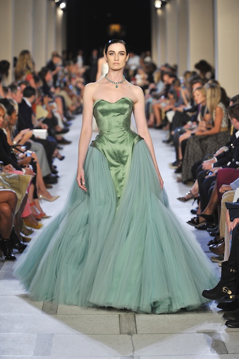 Zac posen 2024 green dress