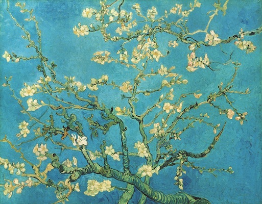 GOGH almond blossom 1890 at PHILA MUSEUM OF ART on FashionDailyMag