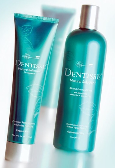 DENTISSE polishing whitening toothpaste and rinse brighter naturally on FashionDailyMag