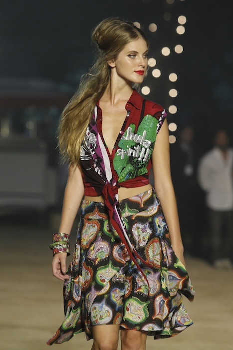 DESIGUAL patterned for SPRING 2013 runway Barcelona | Fashion Daily Mag