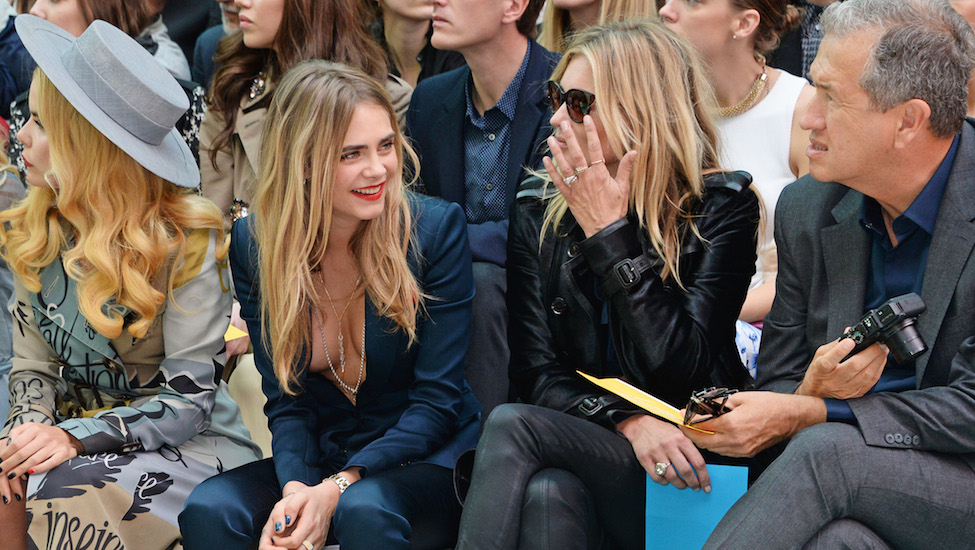 cara delevingne Burberry Womenswear SS15 - Front Row & Show
