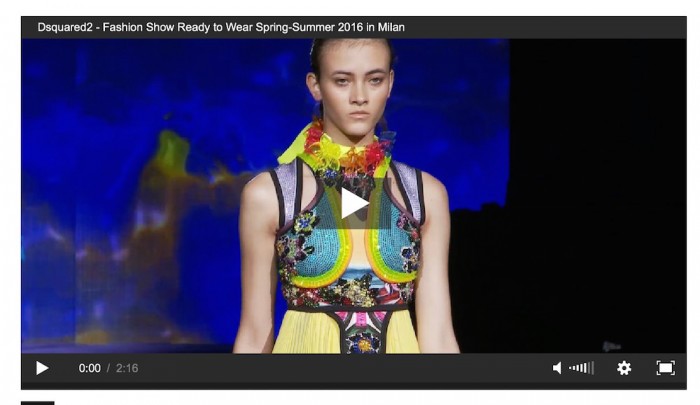 DSQUARED2 FASHION SHOW VIDEO fashiondailymag